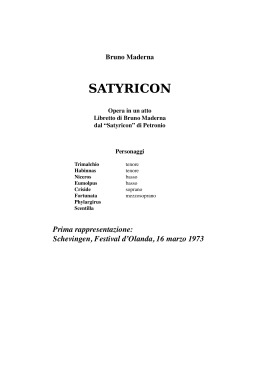 Satyricon - di cose un po