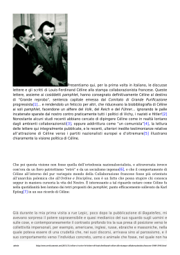 Le lettere di Louis-Ferdinand Céline alla stampa