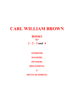 Carl William Brown