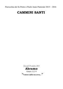 Scarica il file  - Parrocchia SS. Pietro e Paolo