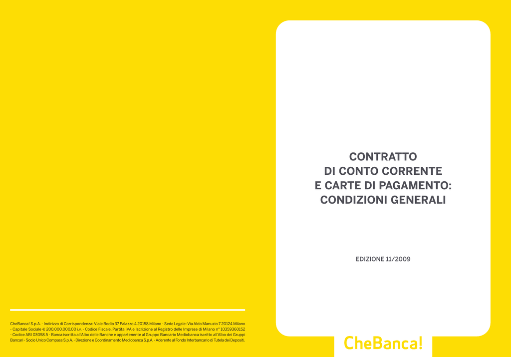 SCARICARE ESTRATTO CONTO CHEBANCA