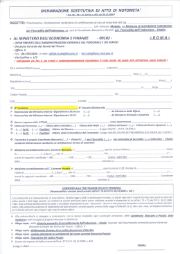 dichiarazione sostitutiva di atto di notorieta
