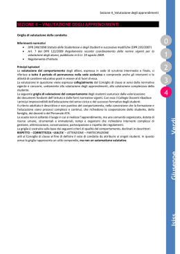 Griglia di valutazione della condotta