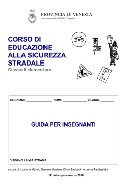 corso di Educazione alla Sicurezza Stradale