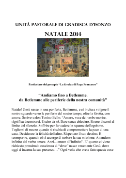 foglietto del 21-12-2014 - Parrocchia di Gradisca d`Isonzo