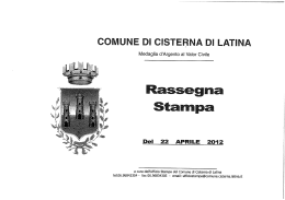 Del 22 AP I - Comune di Cisterna di Latina
