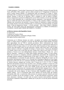 La storia della chiesa valdese e metodista a Venezia