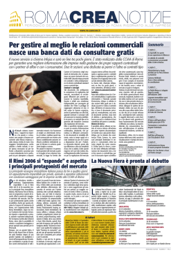 Visualizza il PDF - RomaCrea Notizie