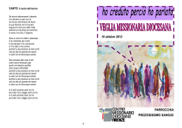 Libretto Veglia Missionaria 2012