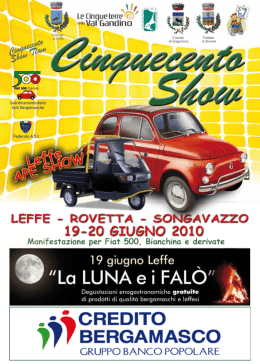 500 libretto 2010 - Fiat 500 Club Italia