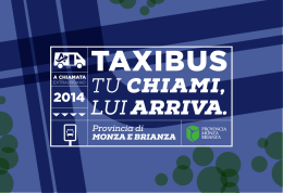 taxibus - Comune di Macherio