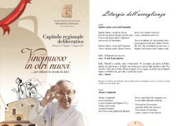 Il Vademecum per la liturgia - Ordine Francescano Secolare di Puglia