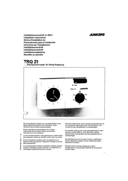 Installationsvorschrift Ju 9&Ucirc;9/1 Installation instructions