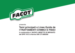 Temi principali e Linee Guida de I TRATTAMENTI CHIMICI E