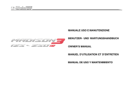 MANUALE USO E MANUTENZIONE BENUTZER