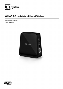 Manuale adattatore wireless/ethernet Wi-lly 0.1