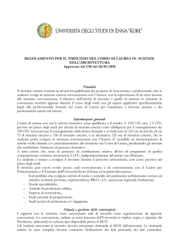 Scienze dell`architettura (cdl triennale)
