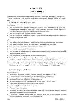 Istruzioni per l`uso di diverse apparecchiature di