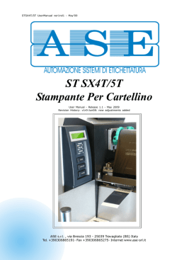 Manual - ASE srl