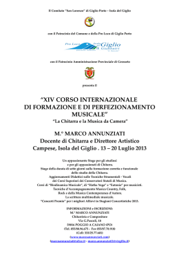 La Chitarra e la Musica da Camera