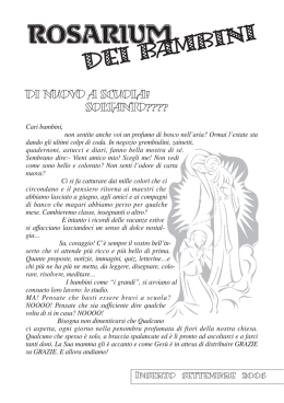 inserto bimbi - Movimento Domenicano del Rosario