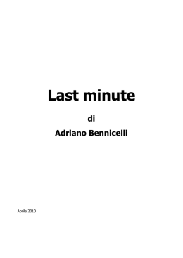 last minute - Commedie Teatrali Italiane