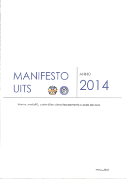 Manifesto 2014 - Unione Italiana Tiro a Segno