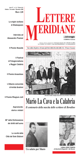 M - Lettere Meridiane