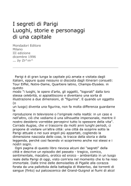 I segreti di Parigi Luoghi, storie e personaggi di