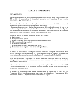 Manuale di Manutenzione - Cittadella Politecnica