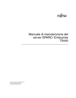 Manuale di manutenzione del server SPARC Enterprise