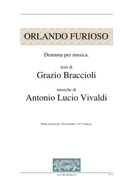 Orlando furioso - Libretti d`opera italiani