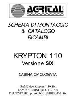 Manuale cingolo SDF