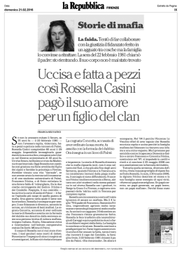Uccisa e fatta a pezzi cosi Rossella casini pag&ograve; il suo amore per un