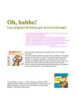 Oh, babbo! Una proposta di lettura per la Festa del pap&agrave;
