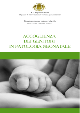 Accoglienza dei genitori in patologia neonatale