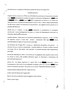 Page 1 ( w / / Successivamente a scioglimento della riserva assunta