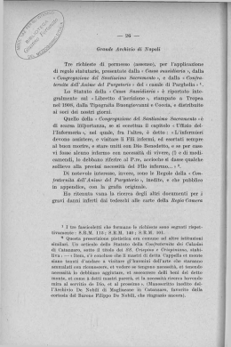 Grande Archivio di Napoli Tre richieste di permesso (assenso), per l