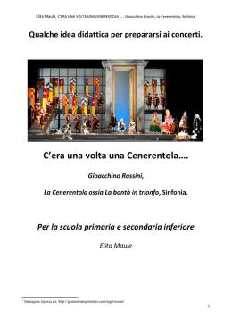 C`era una volta una Cenerentola&hellip;.