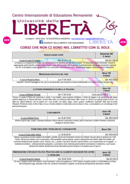 corsi che non ci sono nel libretto con il sole