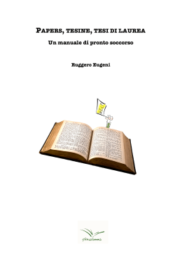 papers, tesine, tesi di laurea