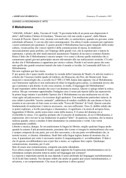 Il melodramma - Scena Sintetica