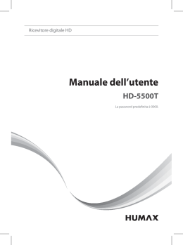 Manuale dell`utente