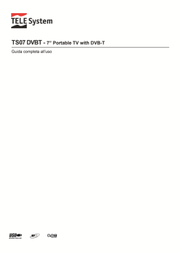 Manuale TV portatile TS07 DVBT