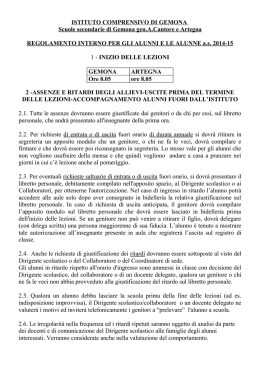 regolamento interno per gli alunni e le alunne