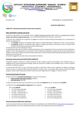indicazioni pratiche per genitori - IIS EINAUDI