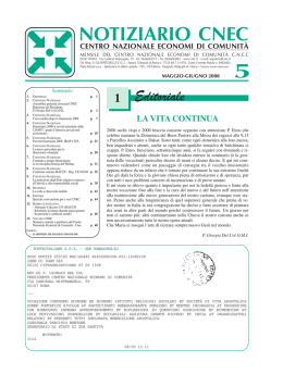 notiziario cnec centro nazionale economi di comunit&agrave;