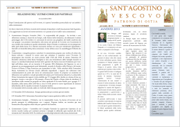 Notiziario 06 - Parrocchia Sant`Agostino Vescovo