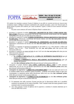 I0904 - Rev. 02 del 27.02.08- Istruzione operativa tesi per studenti