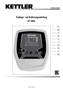 manuale utente kettler axos cycle m